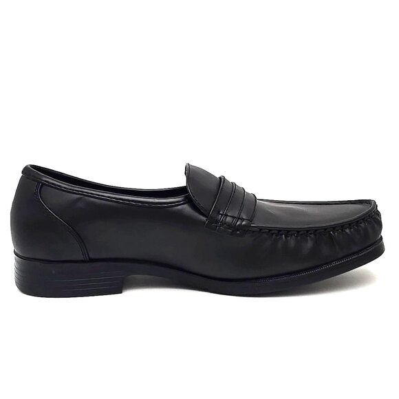 Dexter Comfort Black Memory Foam Faux Leather Formal Loafers Men's Size 9.5 - Picture 6 of 12